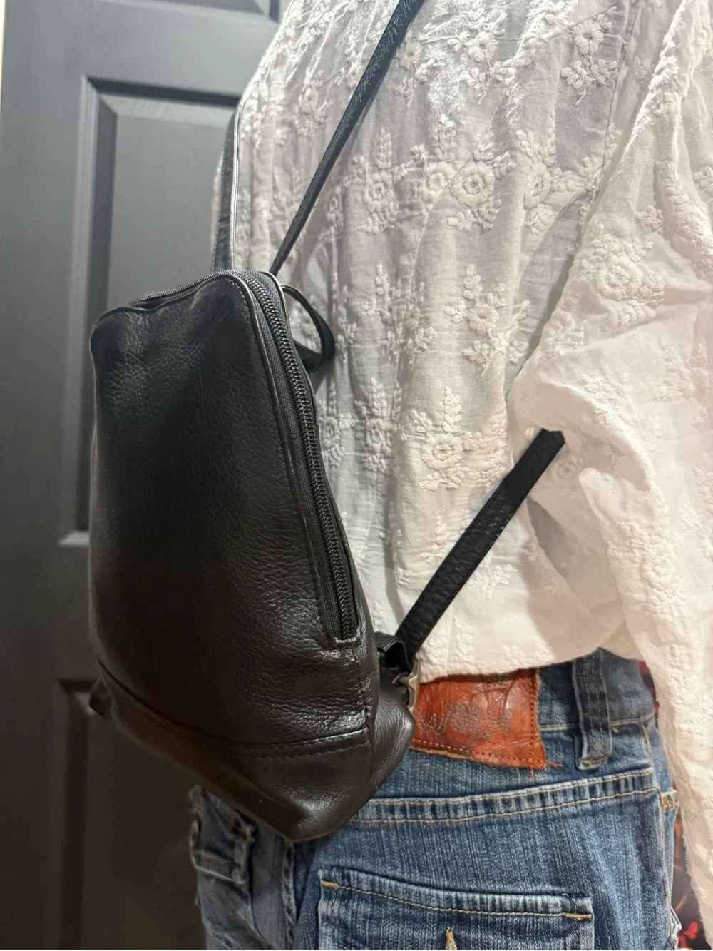 Bass B.H Bass Leather Backpack